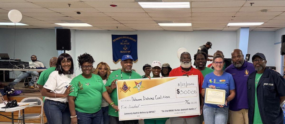 Families and volunteers at the 3rd Annual Community Health and Wellness Day at the Grand East in Dover, Delaware