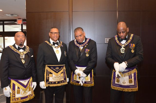 Delaware brethren at the Prince Hall Grand Lodge of New Jersey visitation