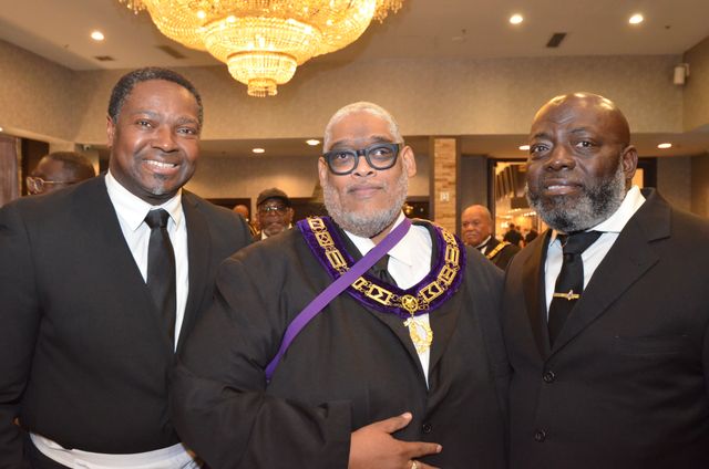 Delaware brethren at the Prince Hall Grand Lodge of New Jersey visitation