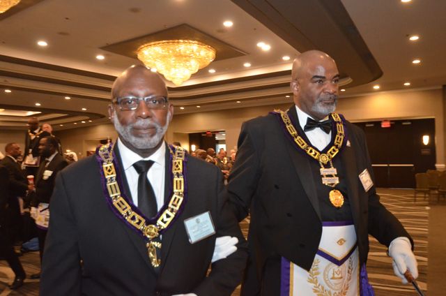 Delaware brethren at the Prince Hall Grand Lodge of New Jersey visitation