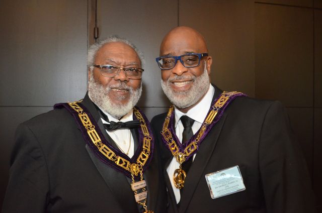 Delaware brethren at the Prince Hall Grand Lodge of New Jersey visitation