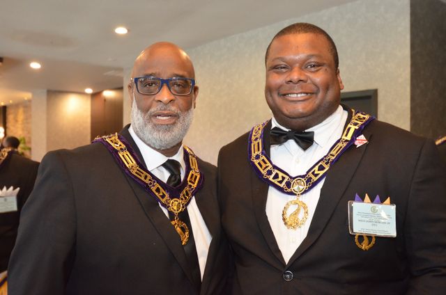 Delaware brethren at the Prince Hall Grand Lodge of New Jersey visitation