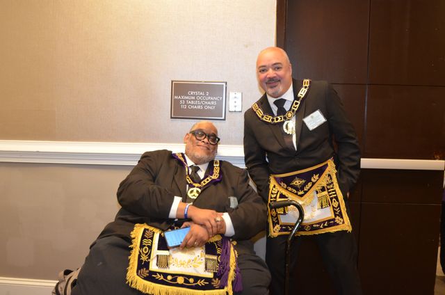 Delaware brethren at the Prince Hall Grand Lodge of New Jersey visitation