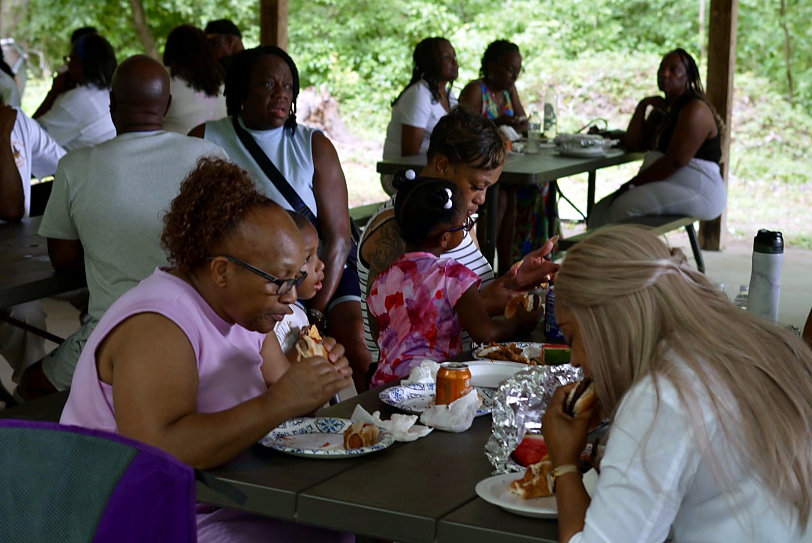 Sunday barbecue, sharing a meal together