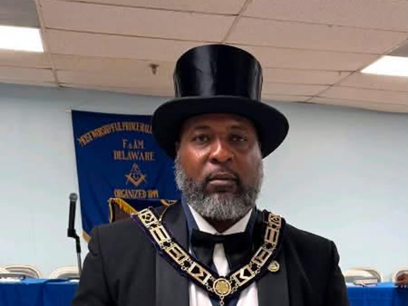 M.W. Vandrick R. Hamlin Jr., installed as 32nd Grand Master