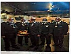 Brethren of St. John’s Lodge No. 7 in fellowship