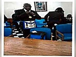 Brethren in fellowship at the lodge
